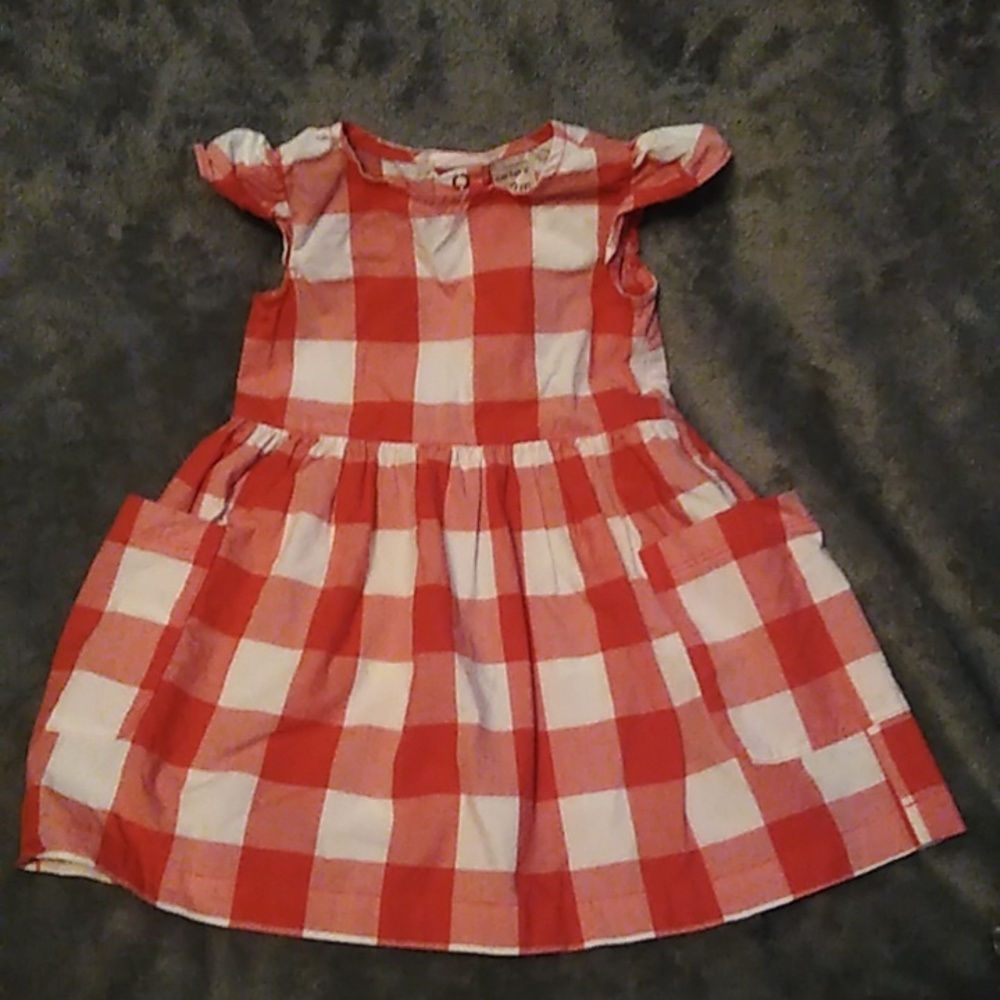 Carter red and white checkered summer dress.